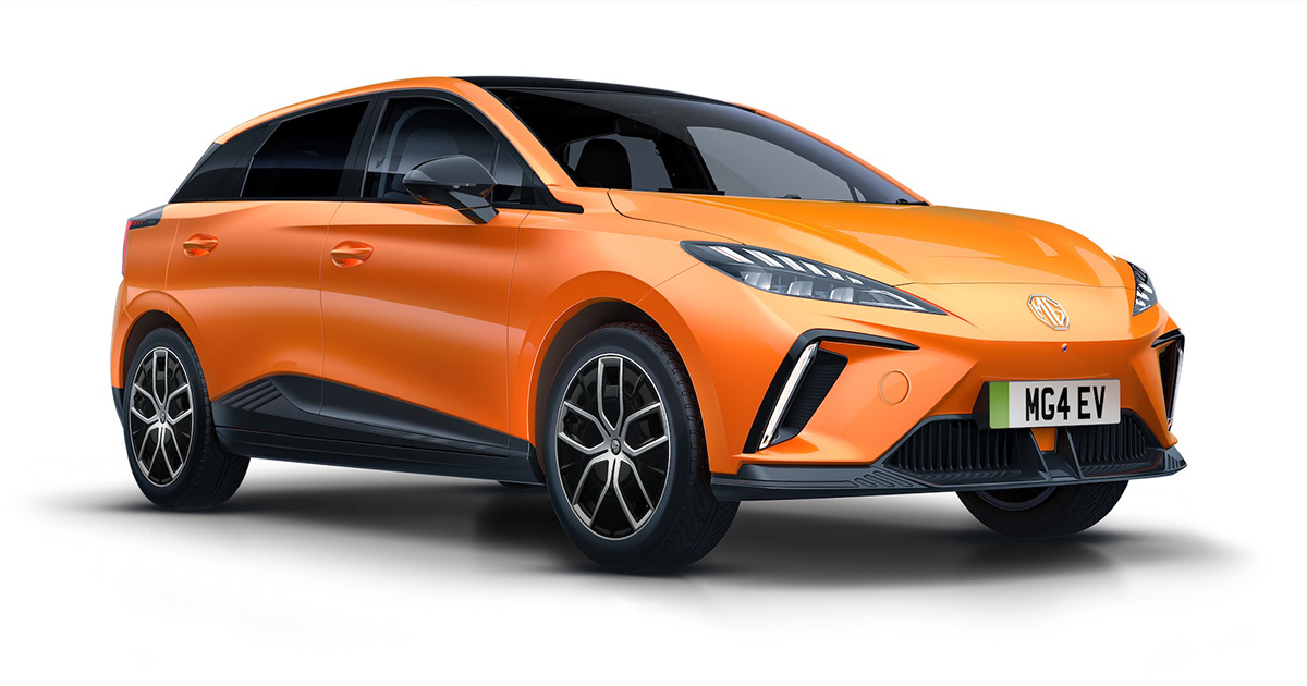 MG4 (2024) in the colour Volcano Orange
