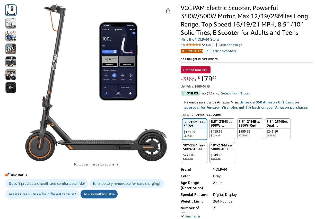 VOLPAM Electric Scooter