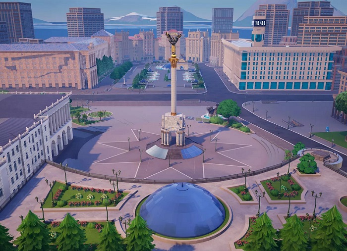 Присоединяйтесь! В Fortnite появилась уникальная возможность помочь в восстановлении Украины, гуляя по виртуальному центру Киева-2