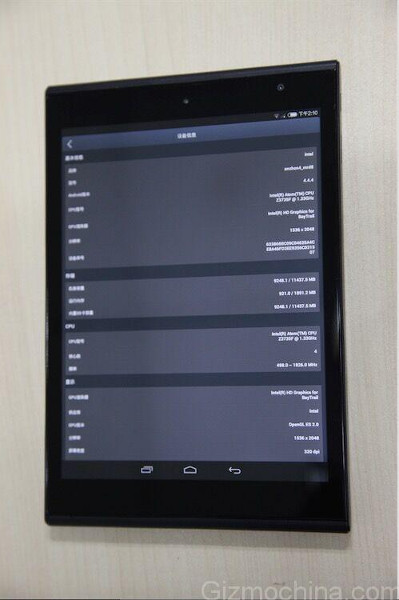 Последователь Xiaomi MiPad будет построен на платформе Intel-2