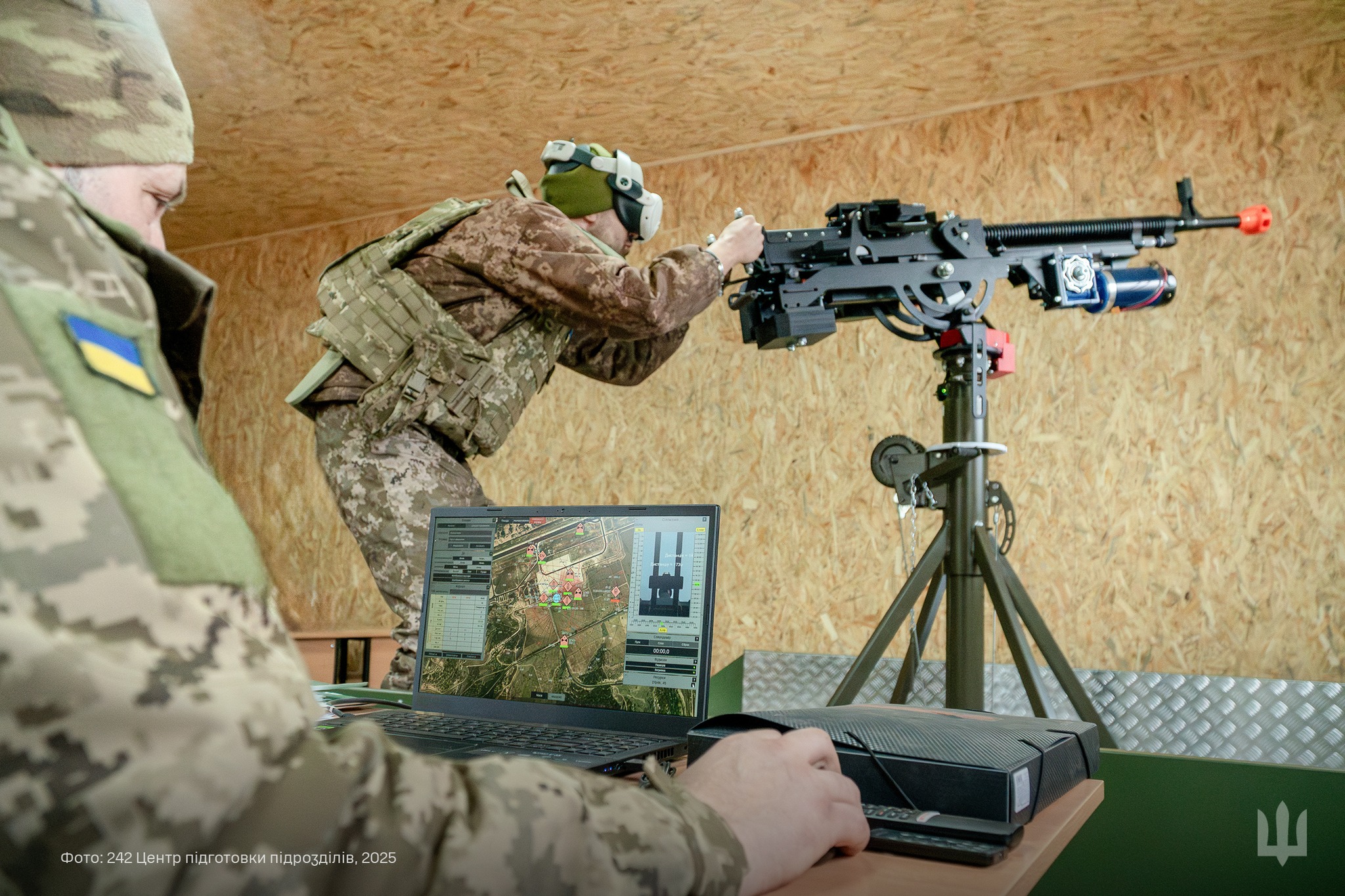 Entraînement virtuel sur des armes de gros calibre