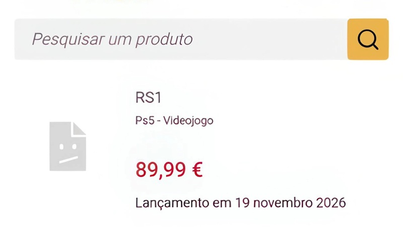 Скриншот страницы GTA VI на сайте Fnac
