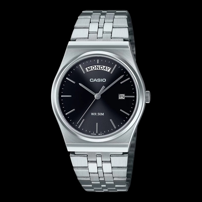 Годинник Casio MTP-B146 сріблястого кольору