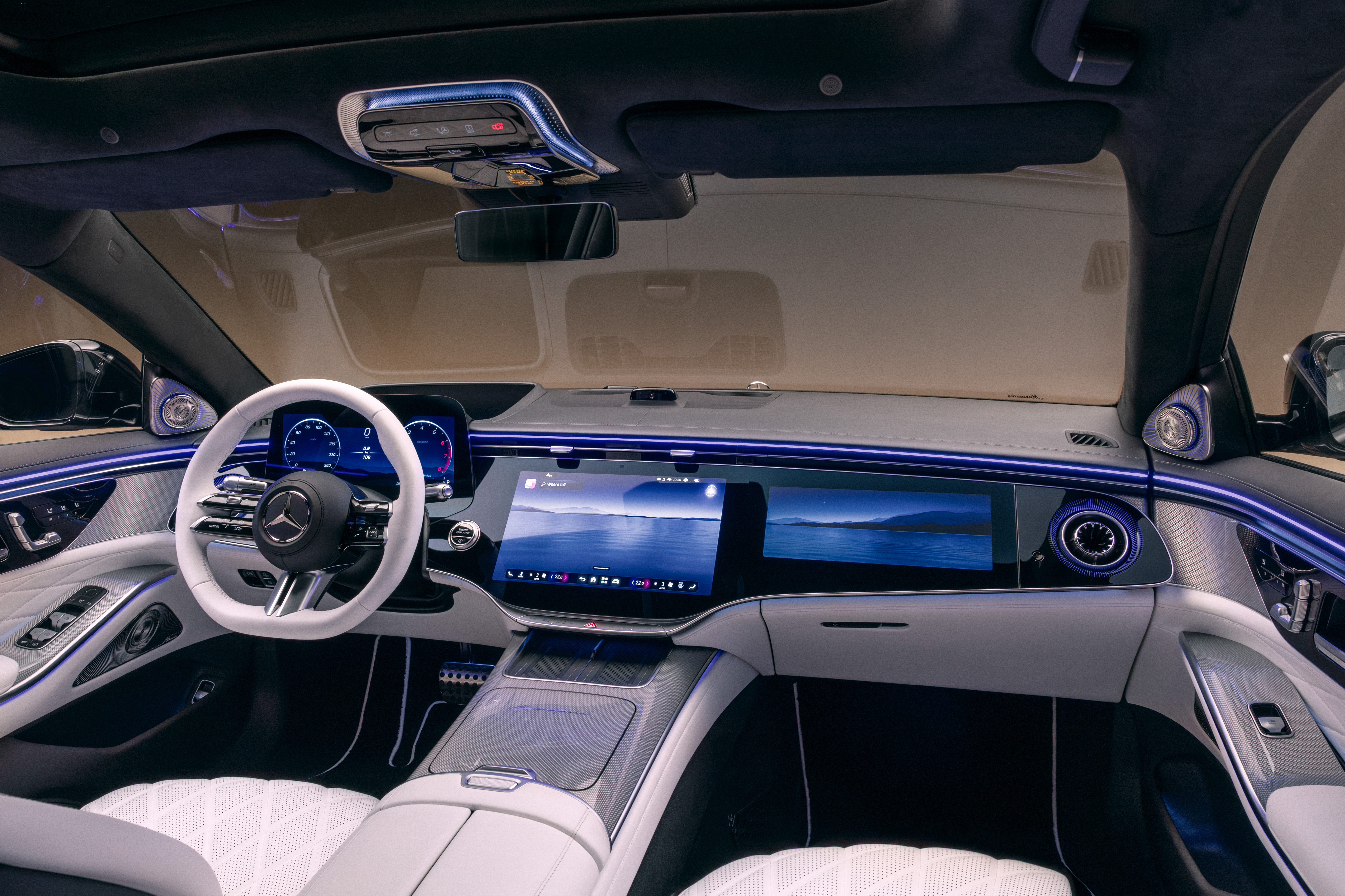Интерьер обновлённого Mercedes-Benz S-Class 2026