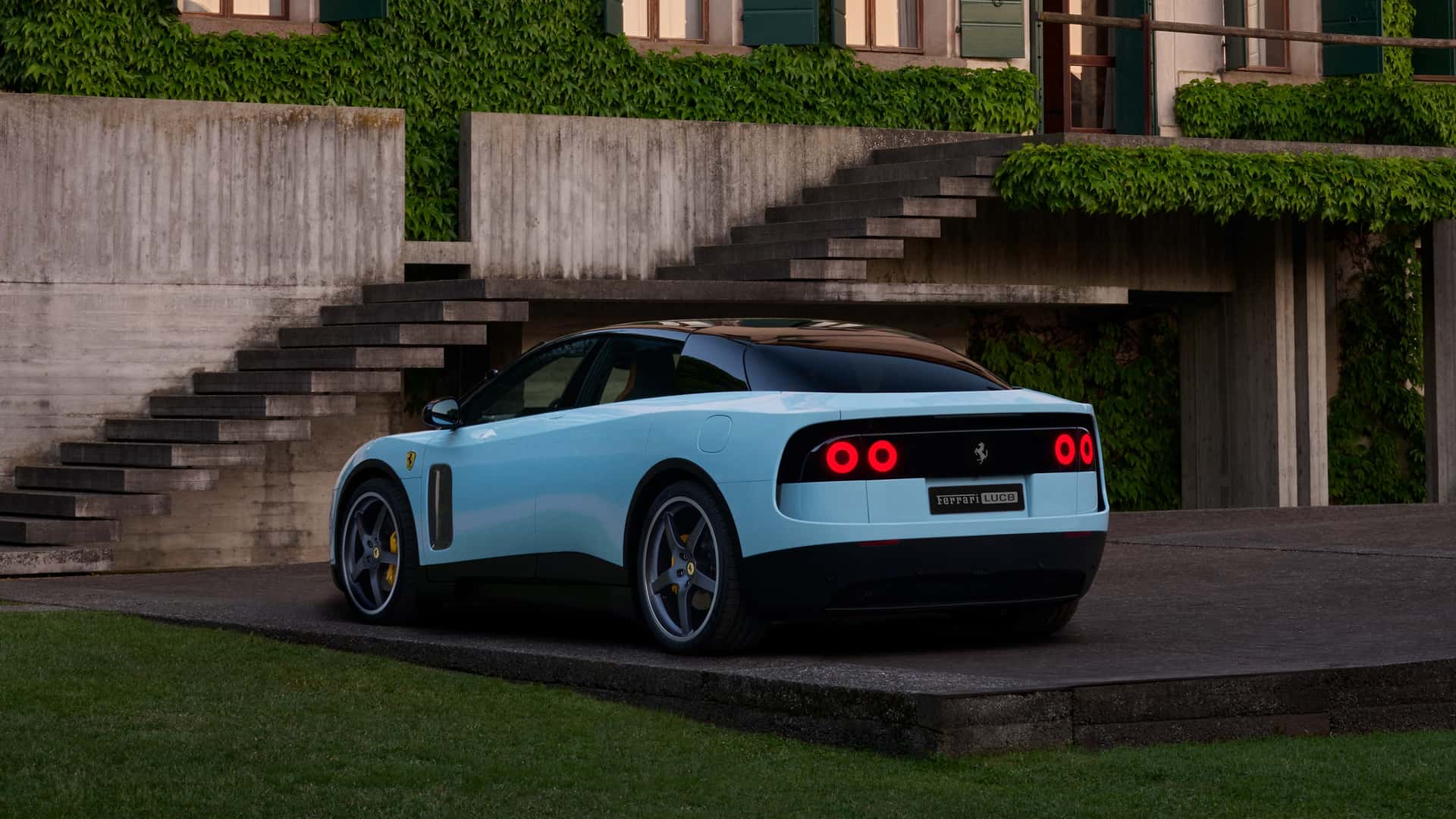 Front view of Ferrari Luce