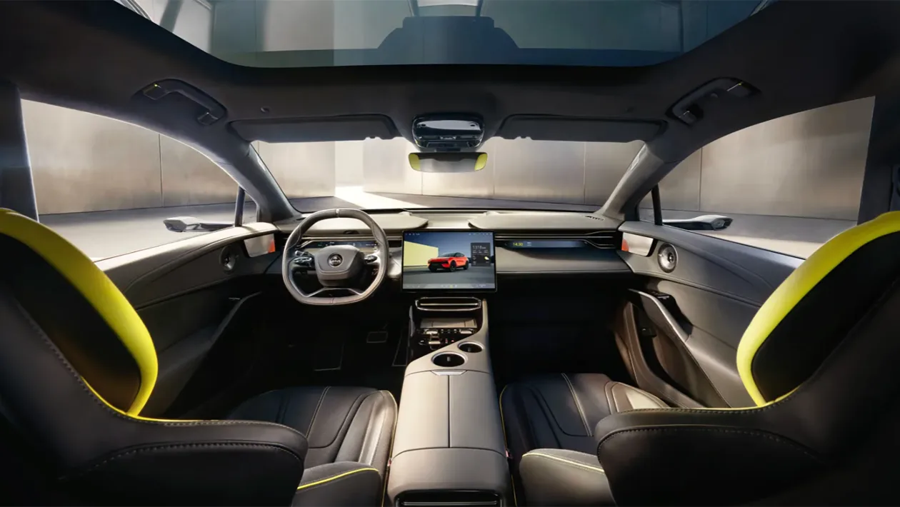 Interior of 2026 Lotus Eletre hybrid