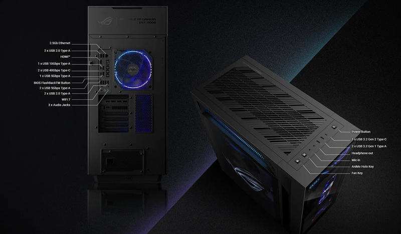 Інтер'єр корпусу ROG G1000