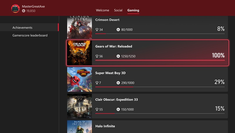 Досягнення в Xbox