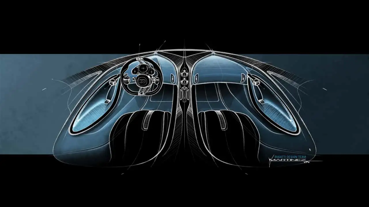 Інтер'єр та дизайн інтерфейсу Bugatti