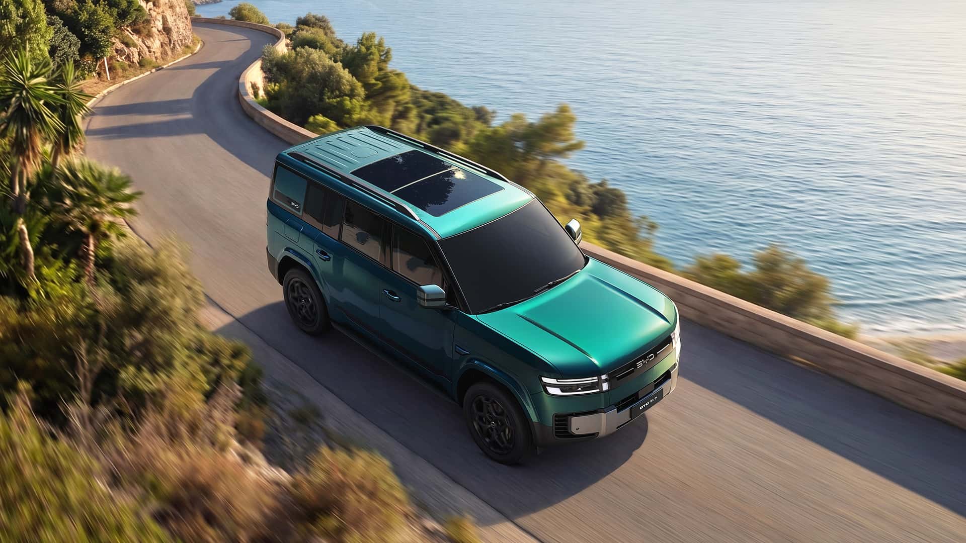 BYD Ti 7 с бокового вида