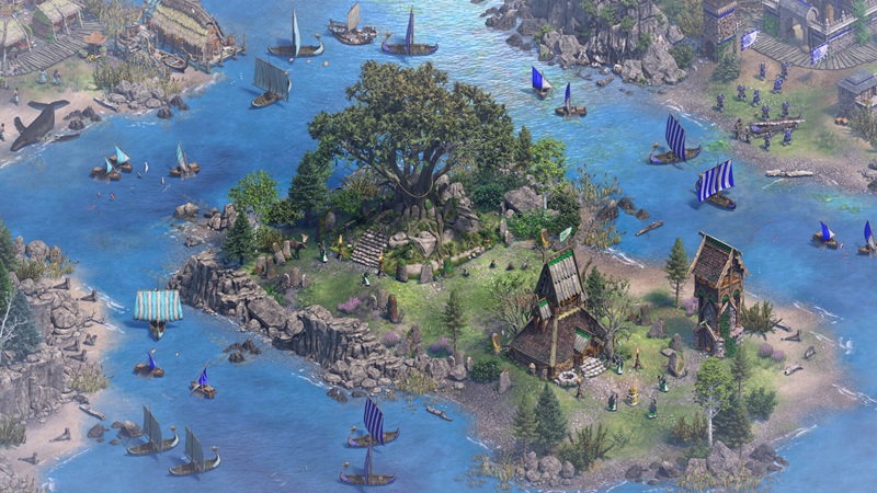 Сцена корабельної аварії з Age of Empires II: The Viking Sagas