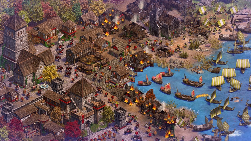 Набіг вікінгів на поселення в Age of Empires II: The Viking Sagas