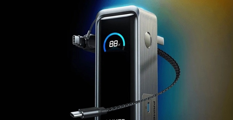 Anker Prime 65W 3‑в‑1 портативный аккумулятор