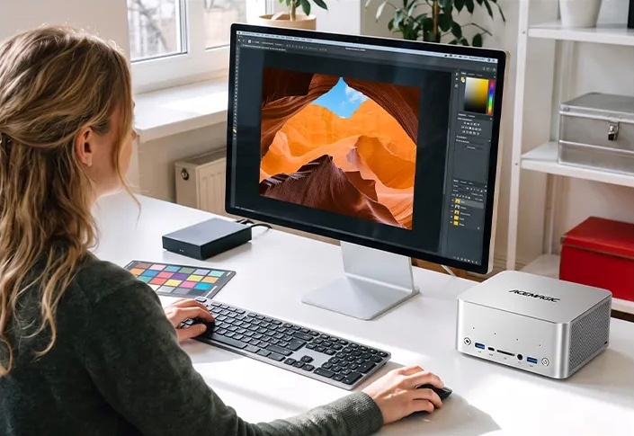 Acemagic F9A mini workstation. Illustration: Acemagic