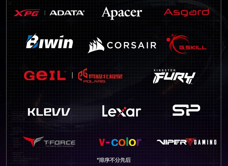 ASUS announced 14 partners in its ROG Certified Memory Program, including Corsair, G.SKILL, Kingston, and TeamGroup.
