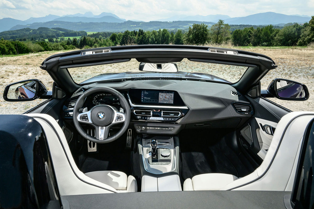 Intérieur de la BMW Z4 roadster. Photo : BMW
