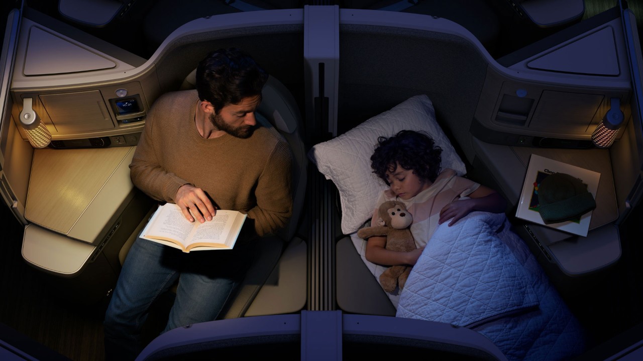 Boeing 787 Dreamliner cabin view