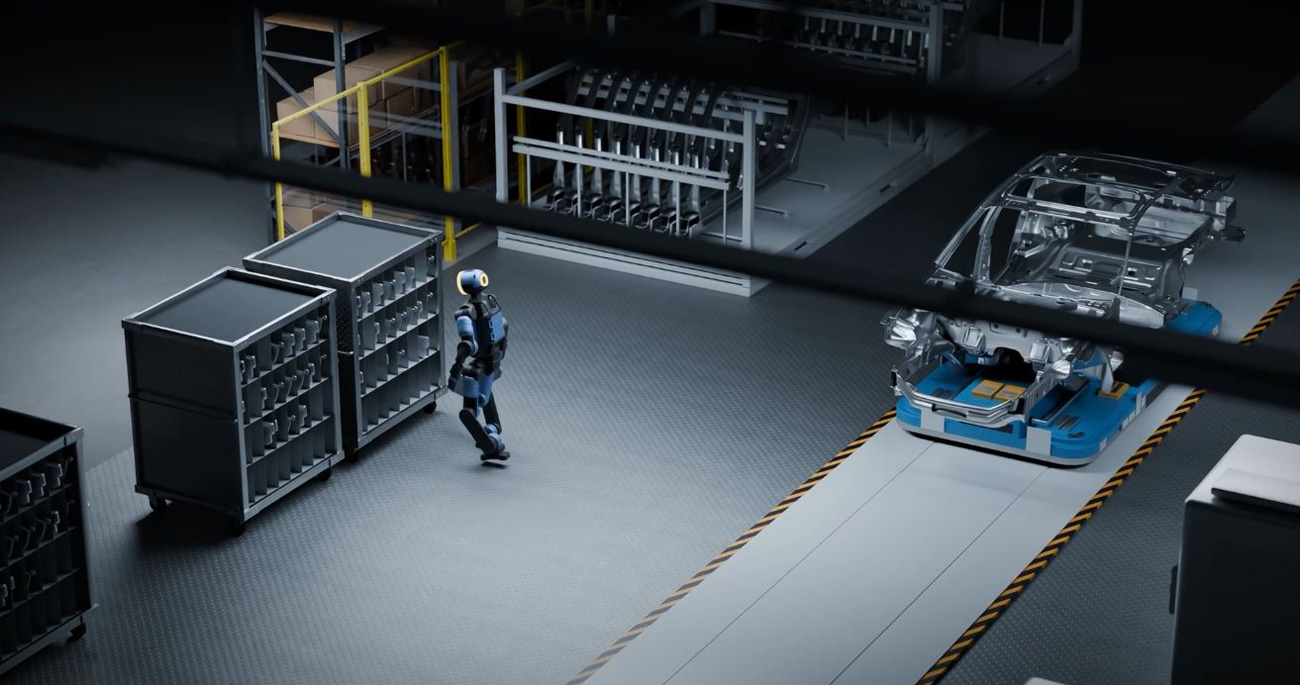 Atlas от Boston Dynamics на заводе