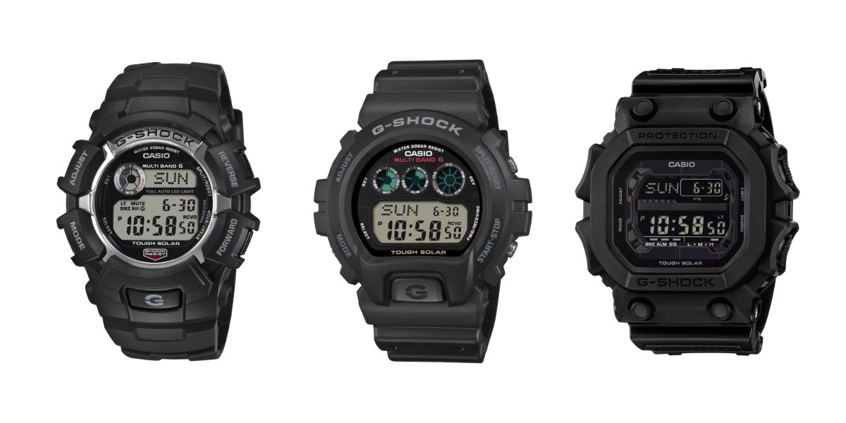Casio G-Shock GW2310U-1, GW6900U-1 and GX56UBB-1 watches