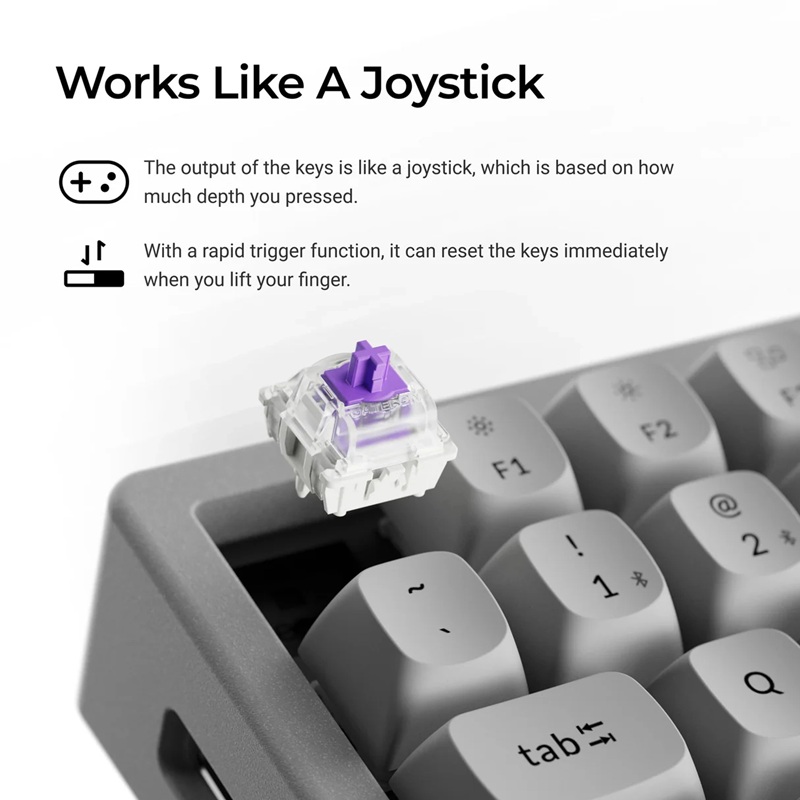 Детальная текстура корпуса Keychron K2 HE