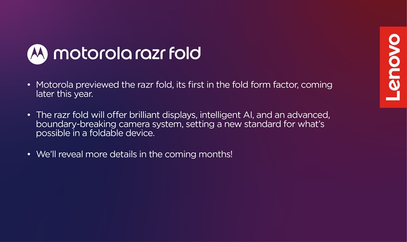 Маркетинговий постер Motorola Razr Fold