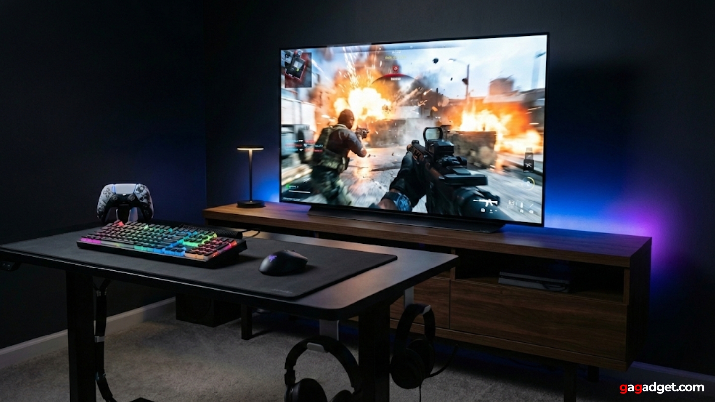 Configuration de jeu avec TV OLED