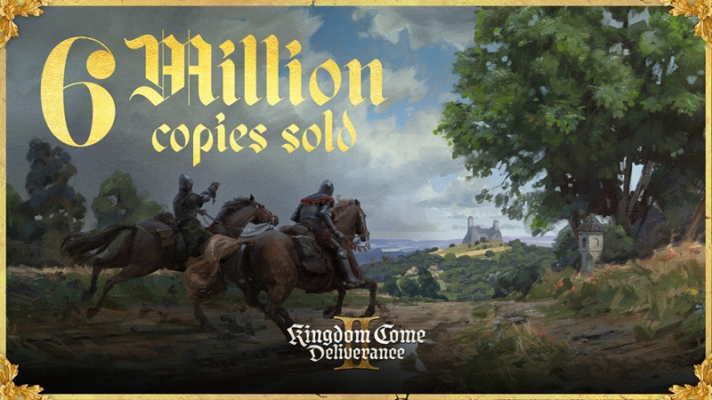 Kingdom Come: Deliverance II — 6 millions d'exemplaires vendus depuis février 2025.