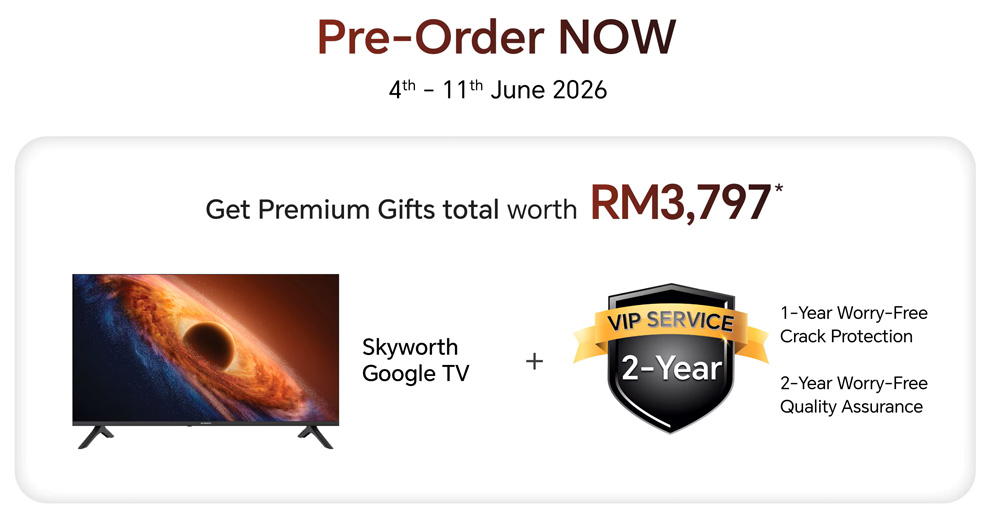 Телевизор Skyworth Google TV в подарок