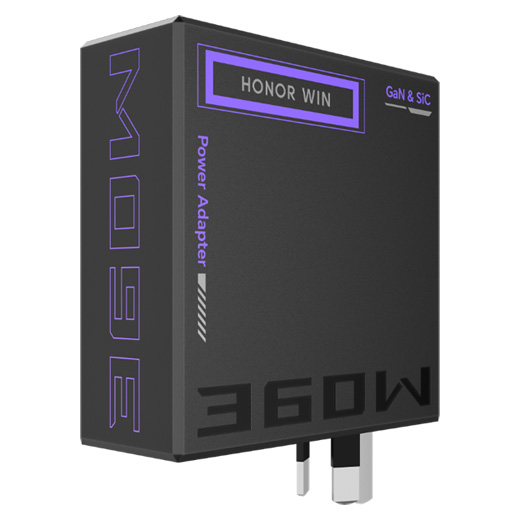 Honor WIN 360W GaN Adapter зверху