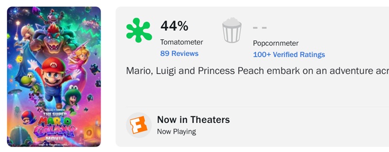 Сцена з The Super Mario Galaxy Movie 1