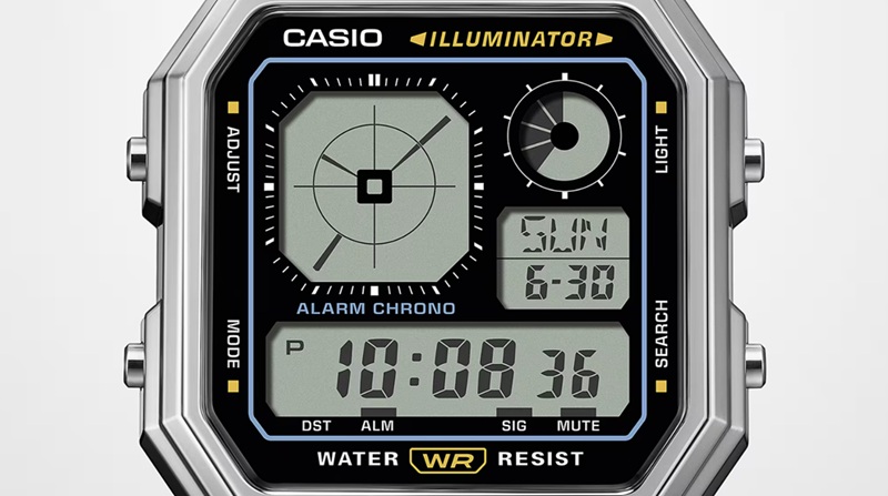 Casio A130WE Hybrid Display