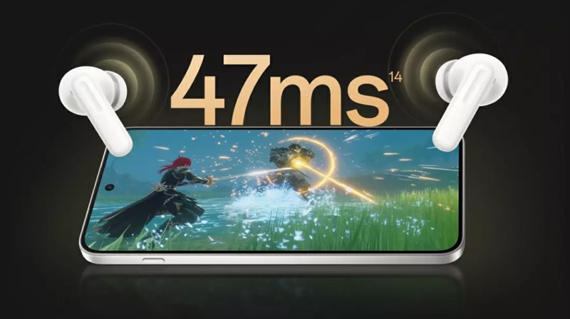 OPPO Enco Air 5 Pro in the charging case