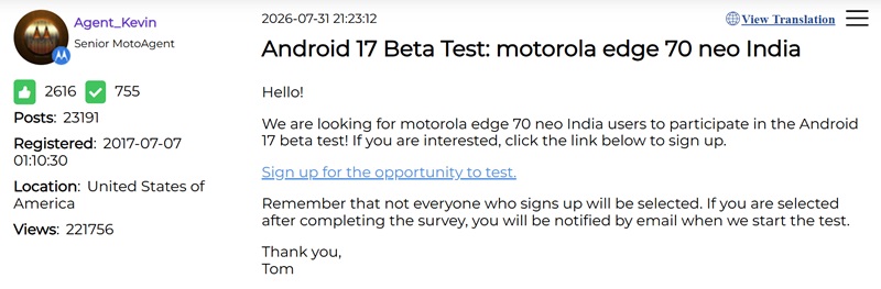 La sous-série Neo de Motorola cible les amateurs d'écrans compacts, avec des diagonales autour de 6,4 pouces.