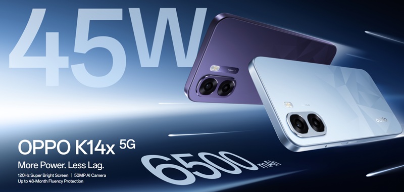 Новый бюджетный смартфон Oppo K14x 5G