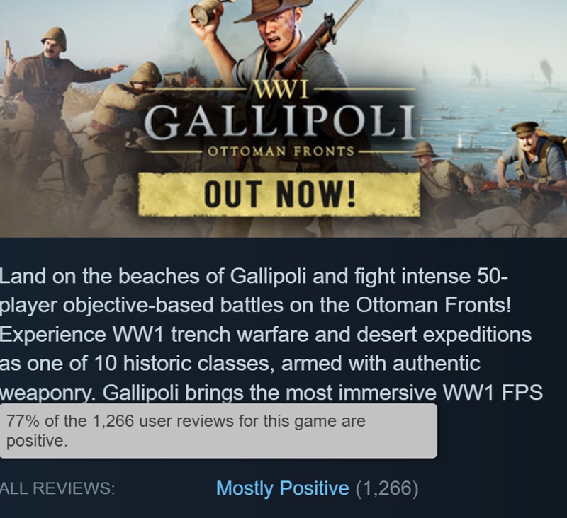 Геймплейные кадры Gallipoli