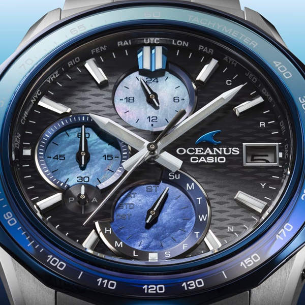 Титановый браслет часов Casio Oceanus