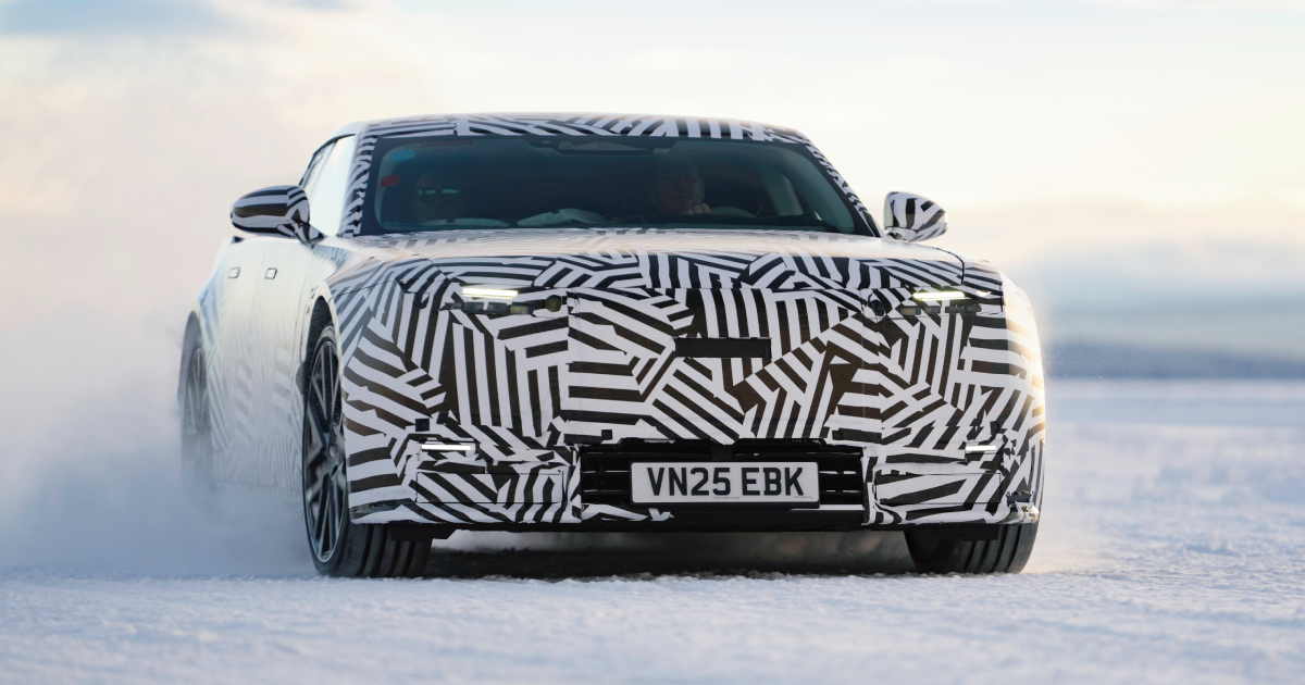 Jaguar GT on Ice