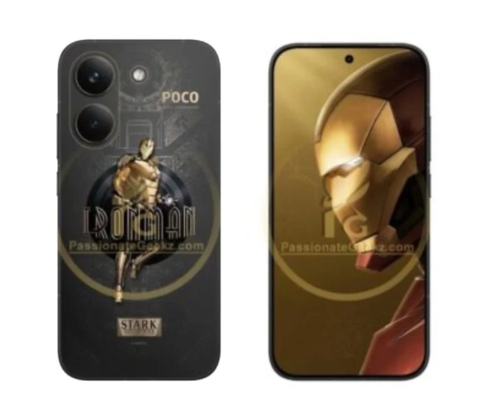 Зображення передньої панелі Poco X8 Pro Iron Man Edition