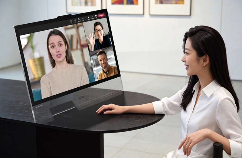 Елементи управління Lenovo Yoga 32 Ultra Aura