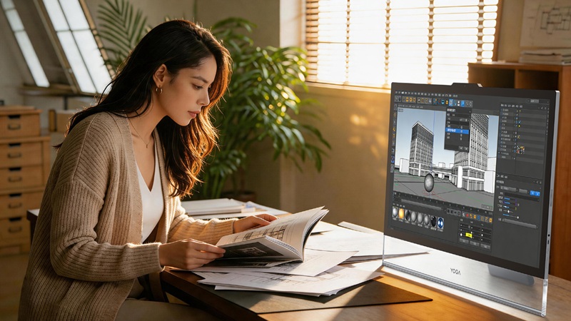 Екран Lenovo Yoga 32 Ultra Aura