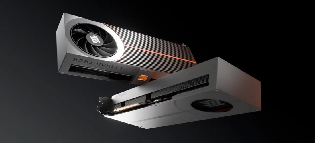 Lisuan LX 7G106 видеокарта - вид спереди
