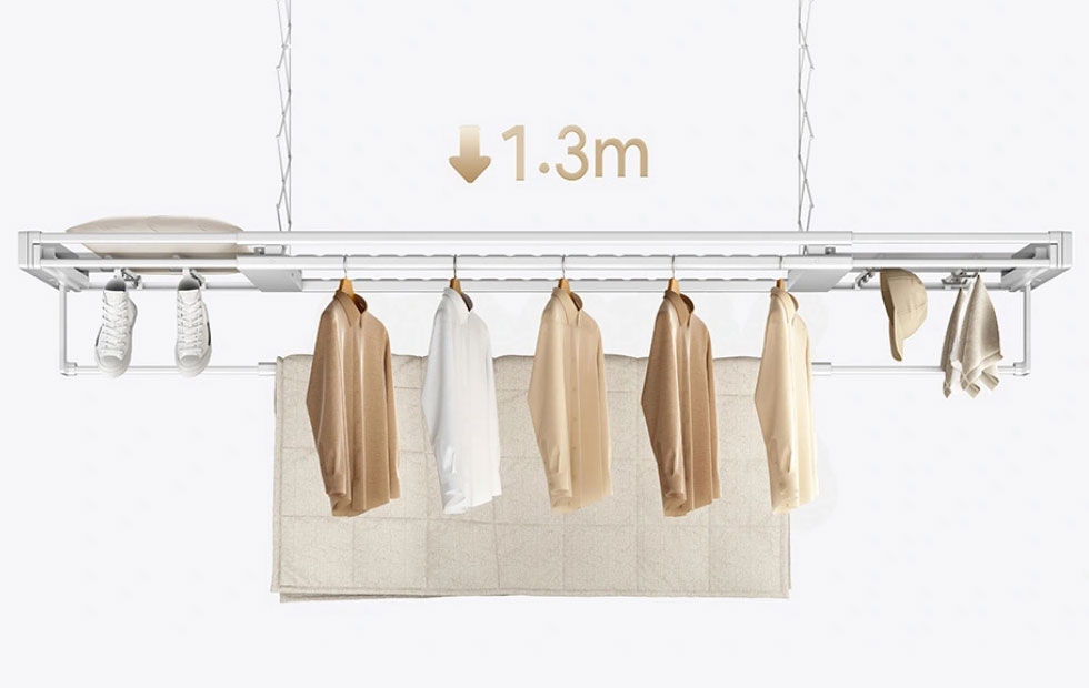 Mijia Smart Clothes Drying Machine 3 - конструкція з 94 точками кріплення