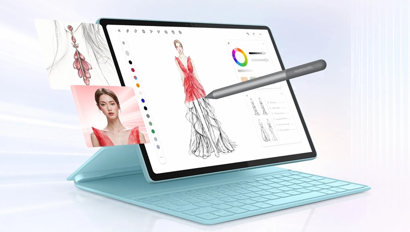 Moto Pad 70 с включенным Moto Pen