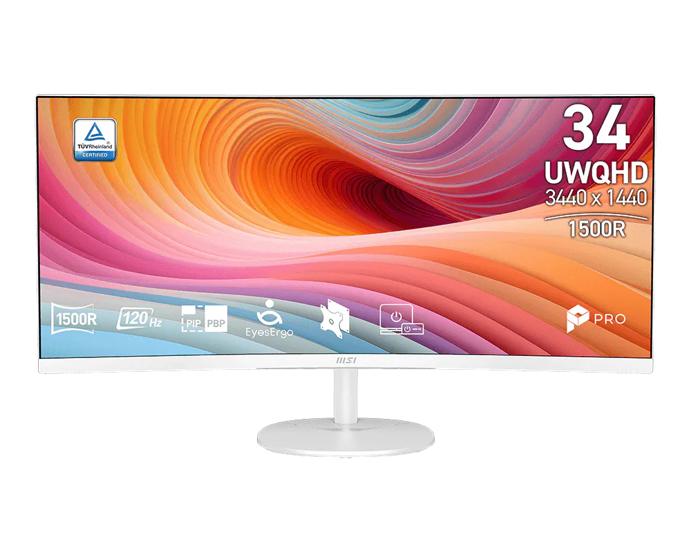 MSI Pro MP341CQW E12 монитор передний вид