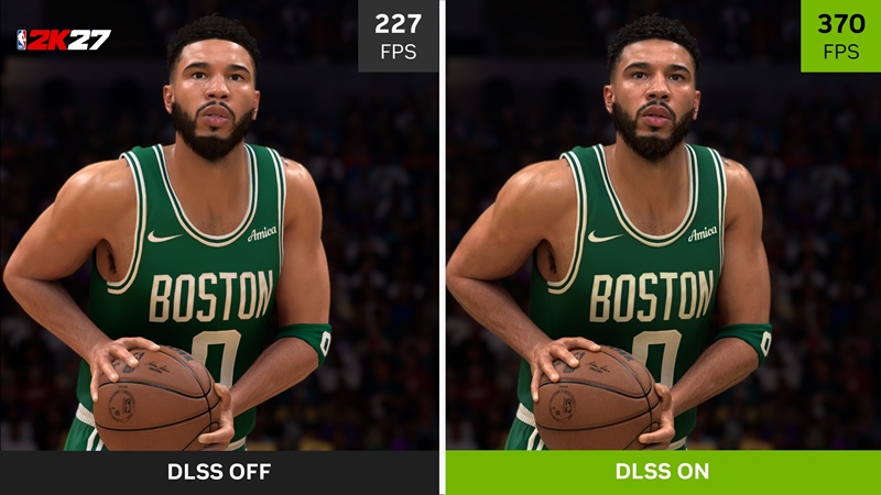 Порівняння продуктивності NVIDIA DLSS у грі NBA 2K27