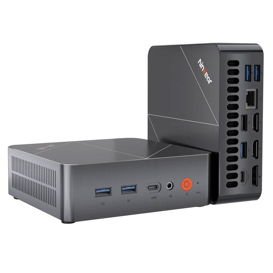 Ninkear L20 AI Mini PC з передньої панелі
