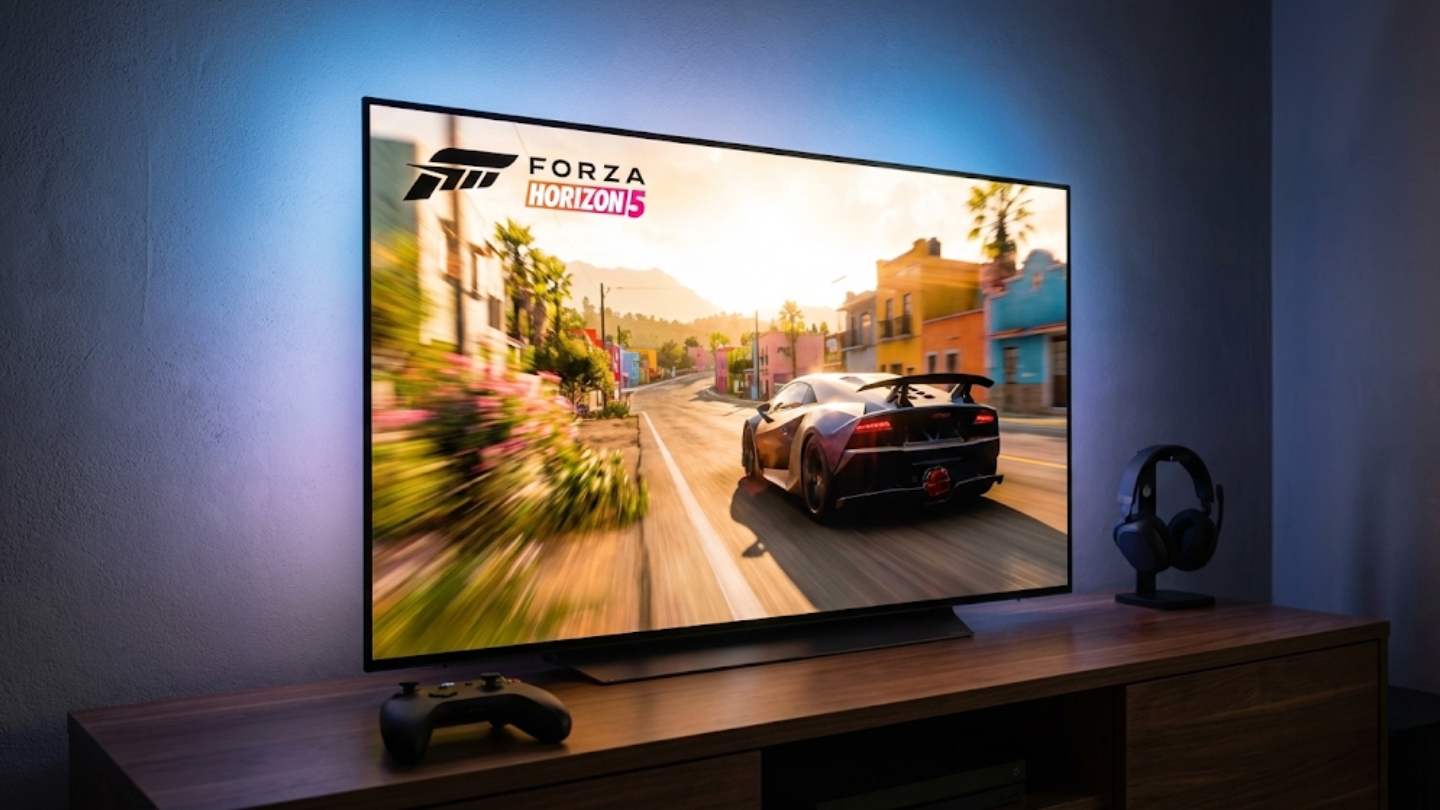 OLED vs QLED TV gaming performance setup console