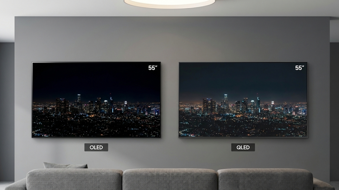 OLED vs QLED Picture Quality and Contrast Comparison