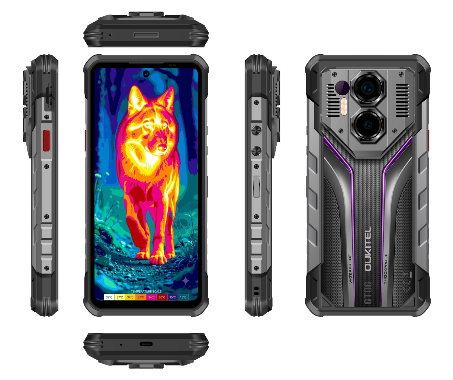 Oukitel WP70 Ultra - фронтальный вид