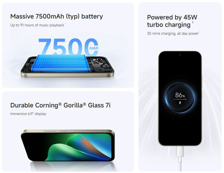 The 6.9-inch 120Hz display is one of the Redmi 17's strongest selling points.